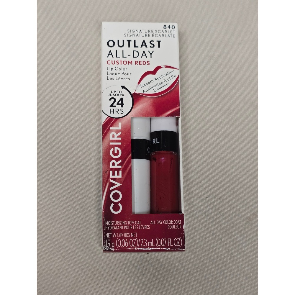 CoverGirl Outlast All Day Two Step Lipcolor #840 Signature Scarlet .06oz